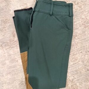 The Tailored Sportsman Women's Green and Tan breeches